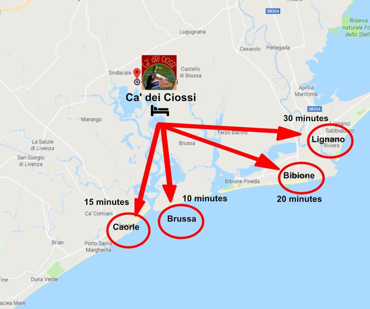 Ca Dei Ciossi Hotell Concordia Sagittaria Eksteriør bilde
